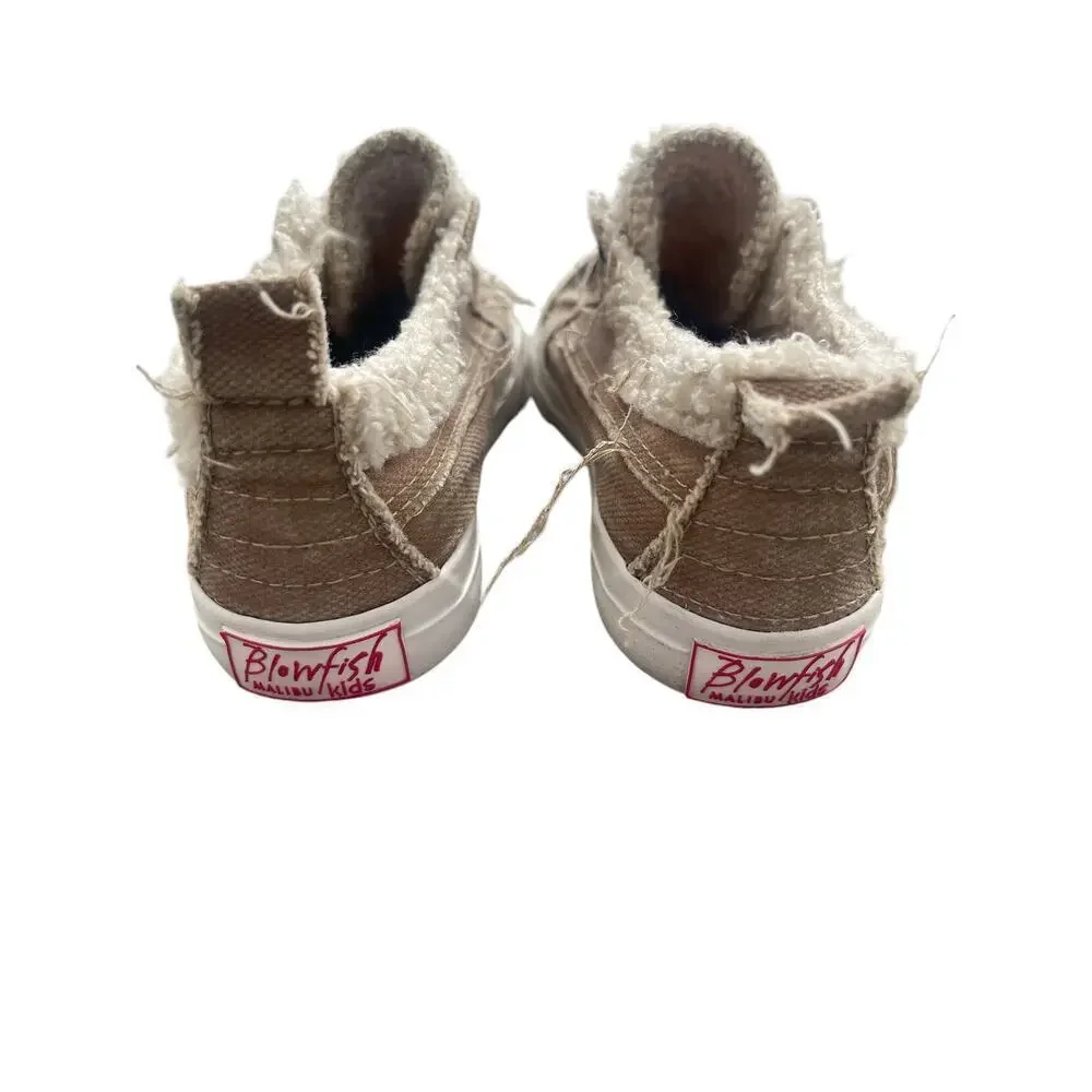 Blowfish Tan Sherpa Lined Playdoe Sneaker 12